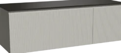 Storke Ribs badkamermeubel met Panton wastafelblad voor waskom(men)
