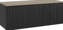 Storke Ribs badkamermeubel met Panton wastafelblad voor waskom(men)