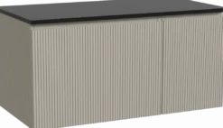 Storke Ribs badkamermeubel met Panton wastafelblad voor waskom(men)