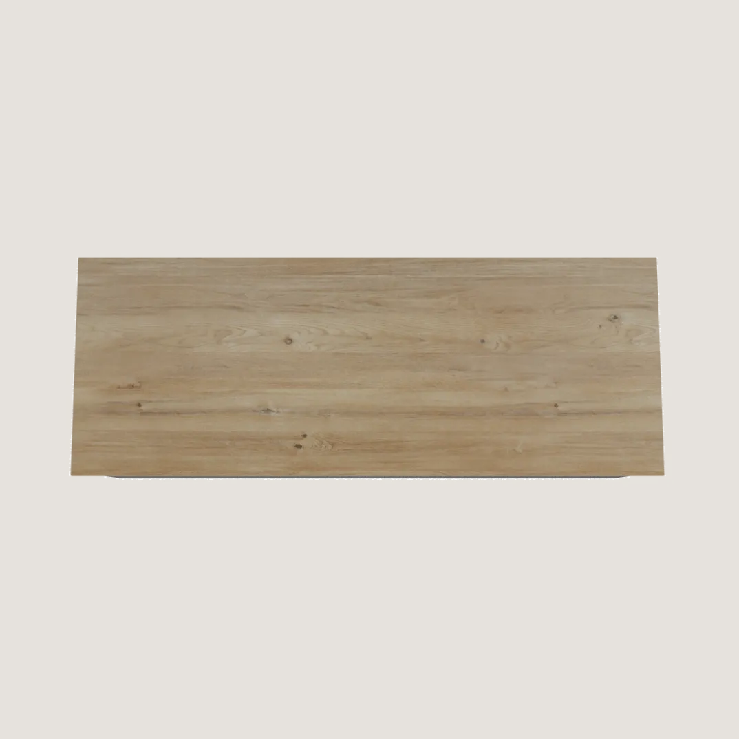 Storke Ribs badkamermeubel met Panton wastafelblad voor waskom(men)