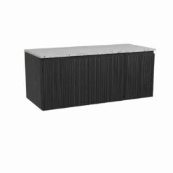 Storke Ribs badkamermeubel met Tavola wastafelblad voor waskom(men)