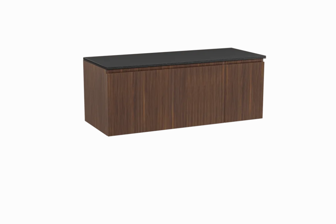 Storke Ribs badkamermeubel met Panton wastafelblad voor waskom(men)