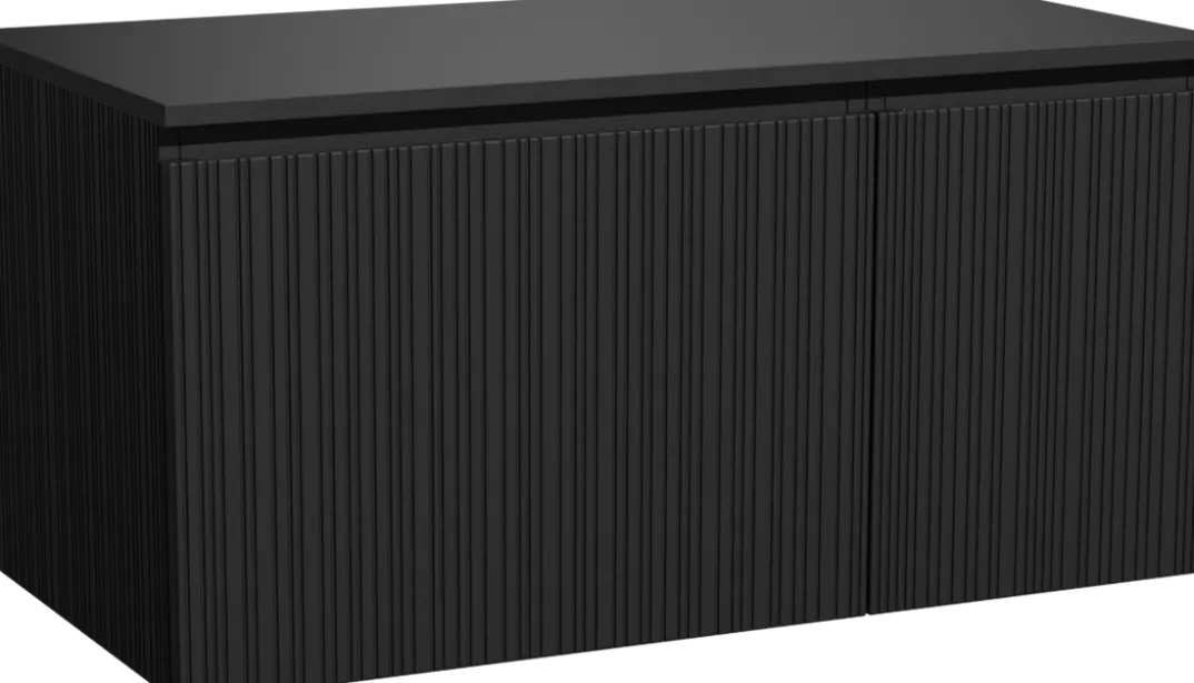 Storke Ribs badkamermeubel met Panton wastafelblad voor waskom(men)