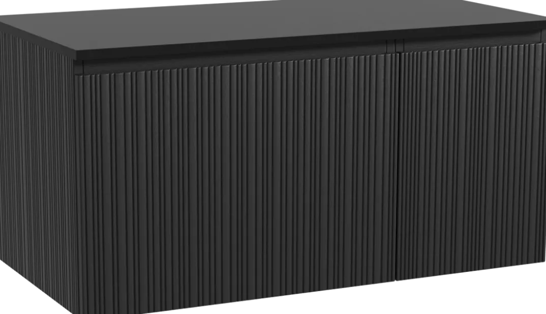 Storke Ribs badkamermeubel met Panton wastafelblad voor waskom(men)