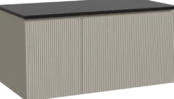 Storke Ribs badkamermeubel met Panton wastafelblad voor waskom(men)