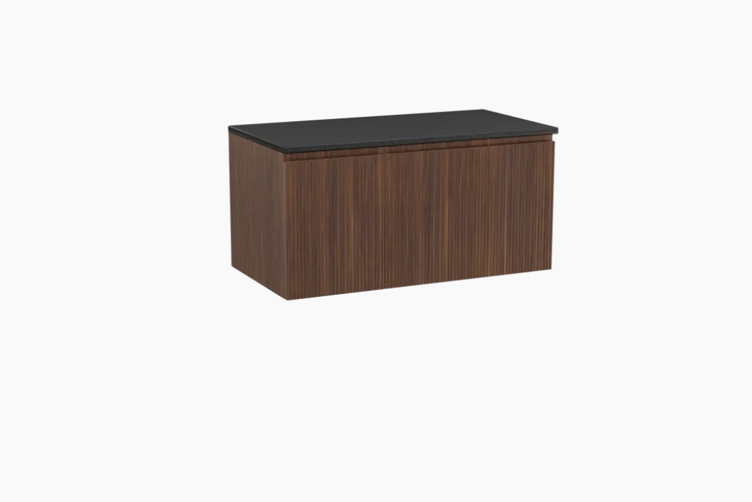 Storke Ribs badkamermeubel met Panton wastafelblad voor waskom(men)