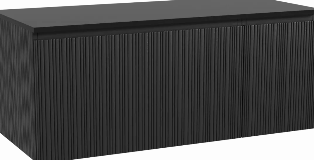 Storke Ribs badkamermeubel met Panton wastafelblad voor waskom(men)