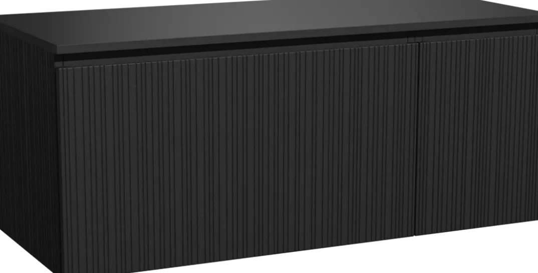 Storke Ribs badkamermeubel met Panton wastafelblad voor waskom(men)