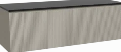 Storke Ribs badkamermeubel met Panton wastafelblad voor waskom(men)