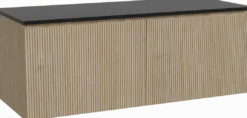Storke Ribs badkamermeubel met Panton wastafelblad voor waskom(men)