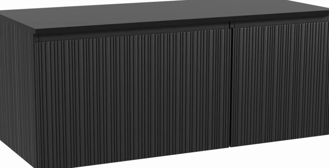 Storke Ribs badkamermeubel met Panton wastafelblad voor waskom(men)