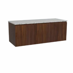 Storke Ribs badkamermeubel met Tavola wastafelblad voor waskom(men)