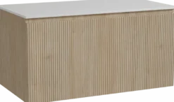 Storke Ribs badkamermeubel met Tavola wastafelblad voor waskom(men)