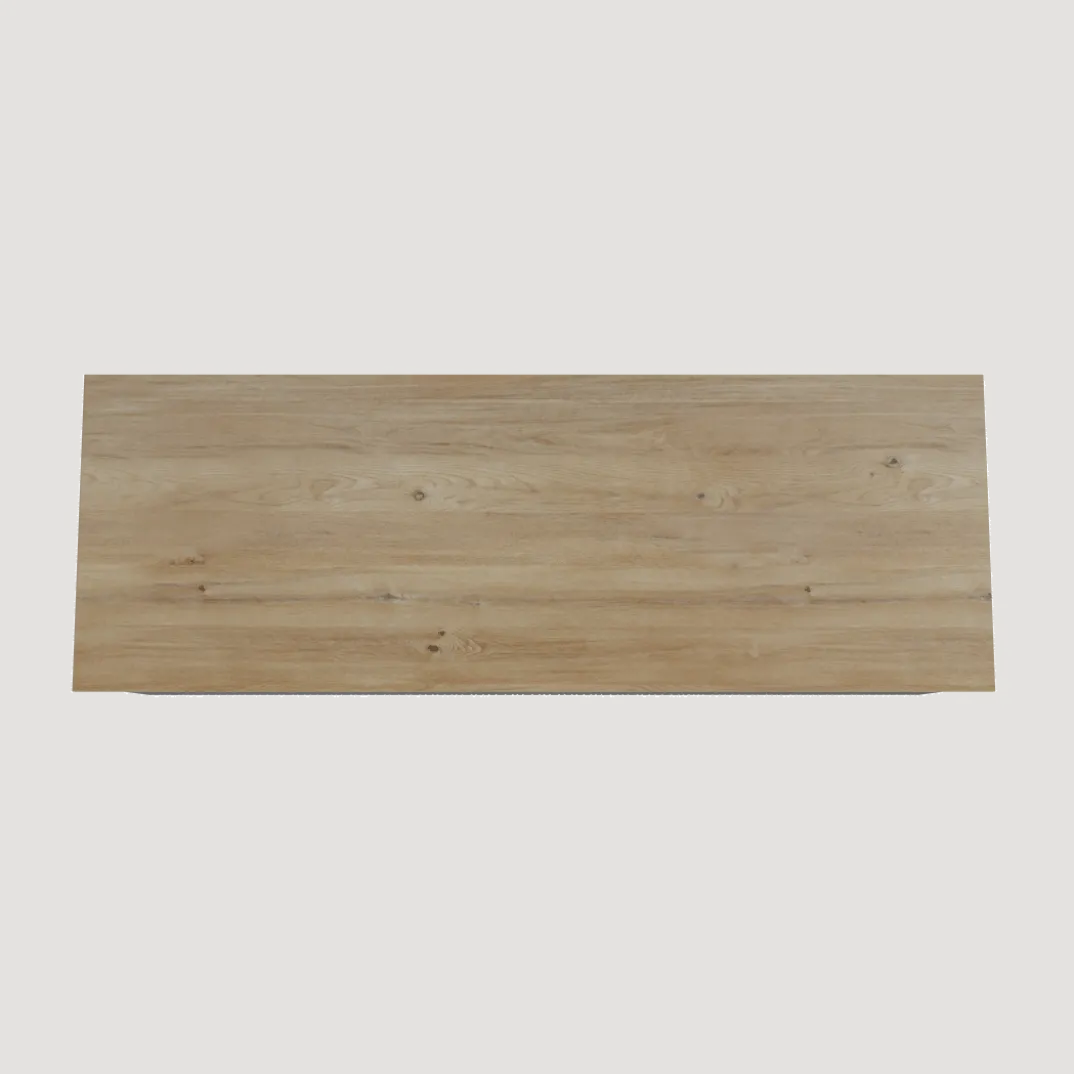 Storke Ribs badkamermeubel met Panton wastafelblad voor waskom(men)