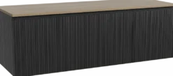 Storke Ribs badkamermeubel met Panton wastafelblad voor waskom(men)