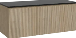 Storke Ribs badkamermeubel met Panton wastafelblad voor waskom(men)