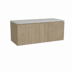 Storke Ribs badkamermeubel met Tavola wastafelblad voor waskom(men)