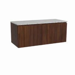 Storke Ribs badkamermeubel met Tavola wastafelblad voor waskom(men)