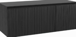Storke Ribs badkamermeubel met Panton wastafelblad voor waskom(men)