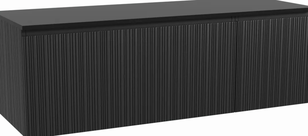 Storke Ribs badkamermeubel met Panton wastafelblad voor waskom(men)