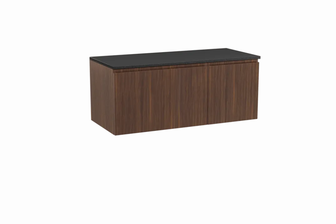 Storke Ribs badkamermeubel met Panton wastafelblad voor waskom(men)