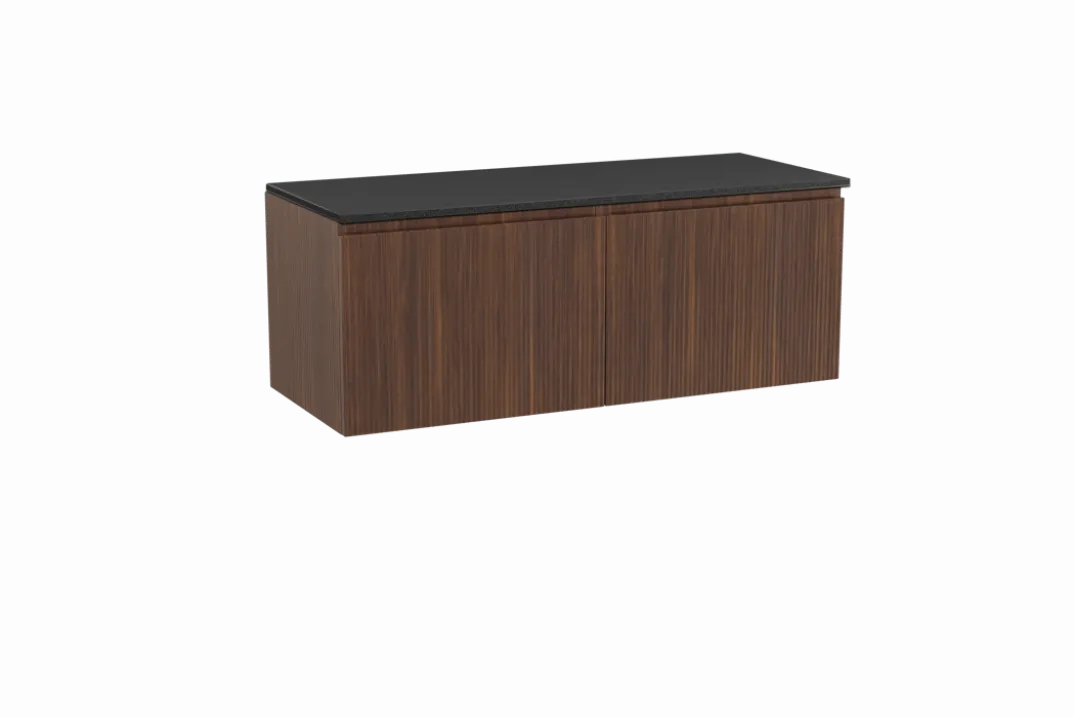 Storke Ribs badkamermeubel met Panton wastafelblad voor waskom(men)
