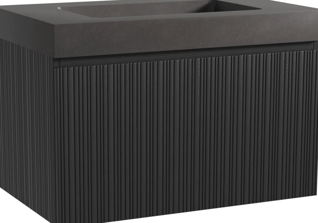 Storke Ribs badkamermeubel met Scuro High wastafel