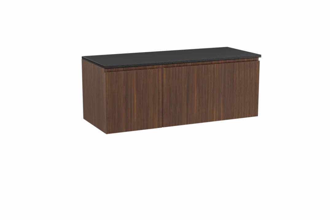 Storke Ribs badkamermeubel met Panton wastafelblad voor waskom(men)