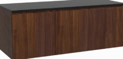 Storke Ribs badkamermeubel met Panton wastafelblad voor waskom(men)