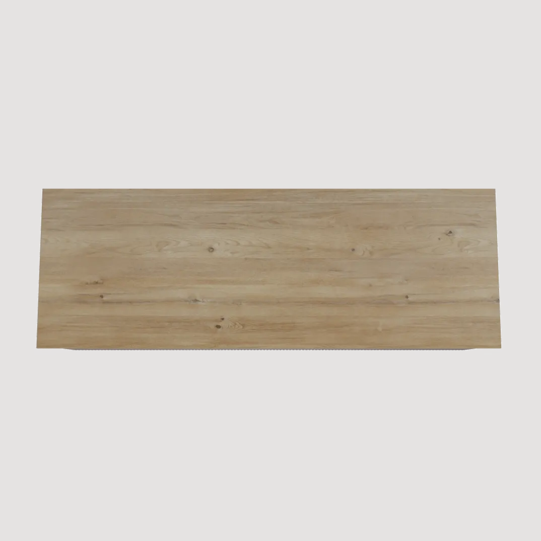 Storke Ribs badkamermeubel met Panton wastafelblad voor waskom(men)