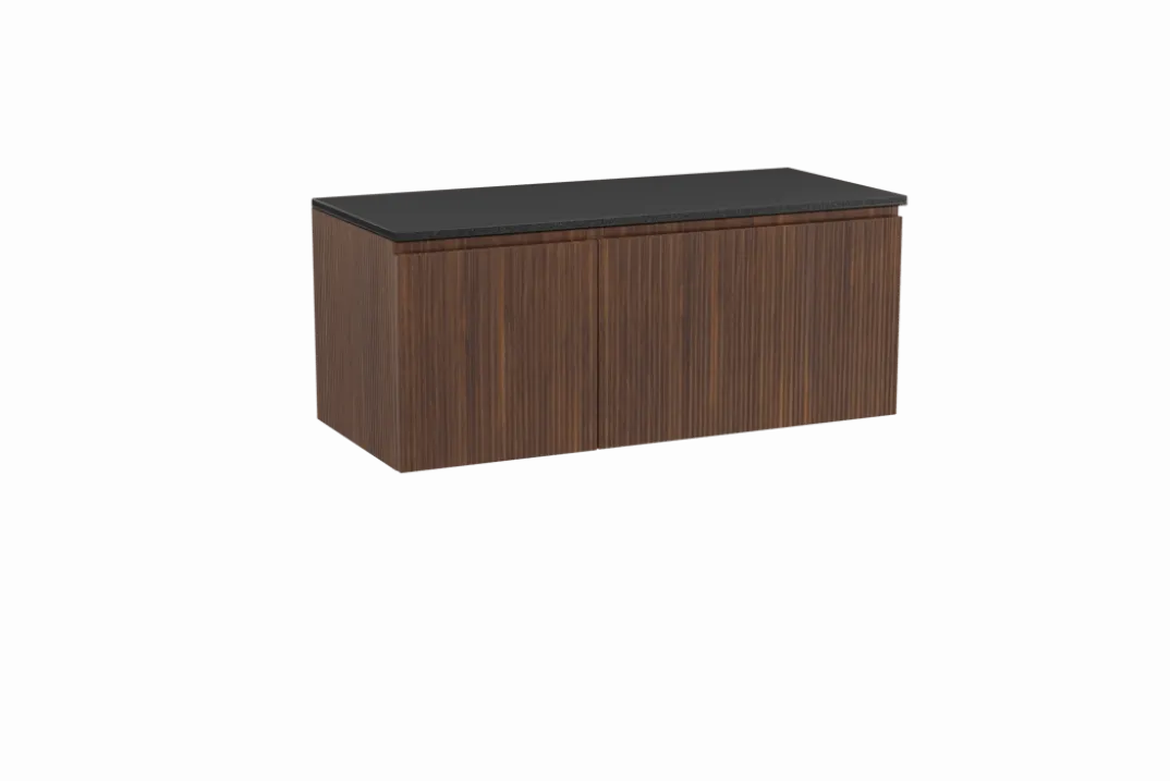 Storke Ribs badkamermeubel met Panton wastafelblad voor waskom(men)