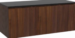 Storke Ribs badkamermeubel met Panton wastafelblad voor waskom(men)