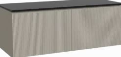 Storke Ribs badkamermeubel met Panton wastafelblad voor waskom(men)