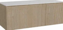 Storke Ribs badkamermeubel met Tavola wastafelblad voor waskom(men)