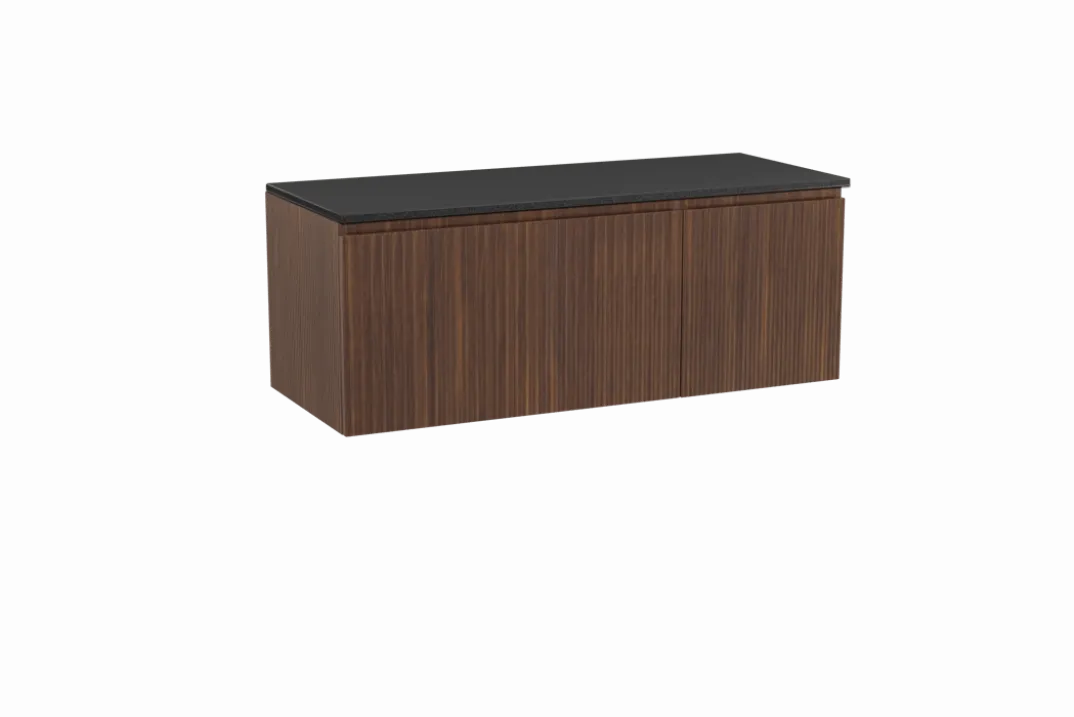 Storke Ribs badkamermeubel met Panton wastafelblad voor waskom(men)
