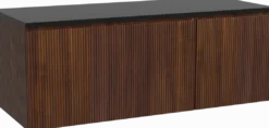 Storke Ribs badkamermeubel met Panton wastafelblad voor waskom(men)
