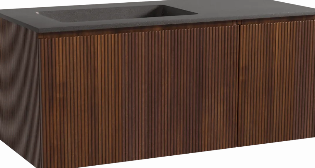 Storke Ribs badkamermeubel met Scuro wastafel
