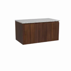 Storke Ribs badkamermeubel met Tavola wastafelblad voor waskom(men)