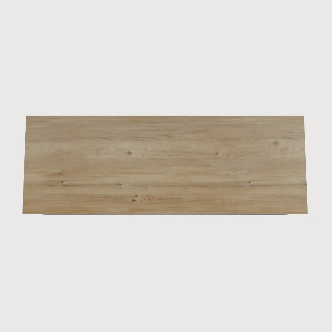 Storke Ribs badkamermeubel met Panton wastafelblad voor waskom(men)