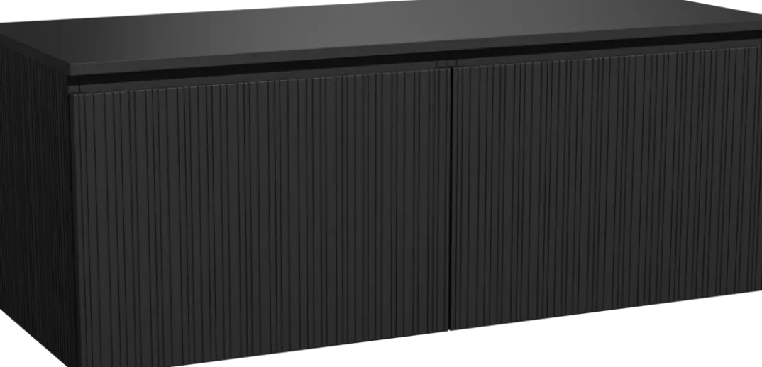 Storke Ribs badkamermeubel met Panton wastafelblad voor waskom(men)