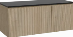 Storke Ribs badkamermeubel met Panton wastafelblad voor waskom(men)