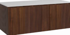 Storke Ribs badkamermeubel met Tavola wastafelblad voor waskom(men)