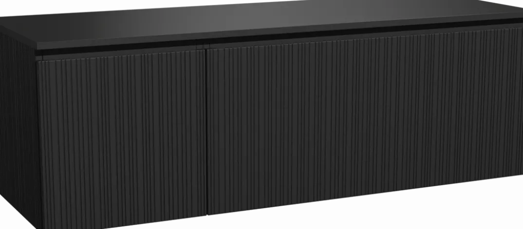 Storke Ribs badkamermeubel met Panton wastafelblad voor waskom(men)