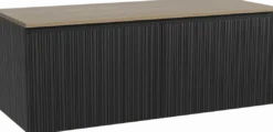 Storke Ribs badkamermeubel met Panton wastafelblad voor waskom(men)