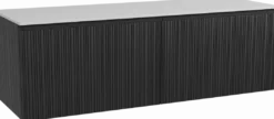 Storke Ribs badkamermeubel met Tavola wastafelblad voor waskom(men)