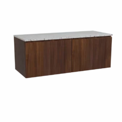Storke Ribs badkamermeubel met Tavola wastafelblad voor waskom(men)