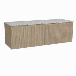 Storke Ribs badkamermeubel met Tavola wastafelblad voor waskom(men)