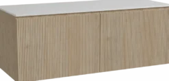 Storke Ribs badkamermeubel met Tavola wastafelblad voor waskom(men)