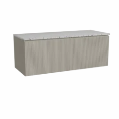 Storke Ribs badkamermeubel met Tavola wastafelblad voor waskom(men)