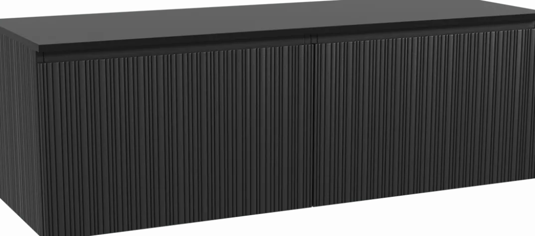 Storke Ribs badkamermeubel met Panton wastafelblad voor waskom(men)